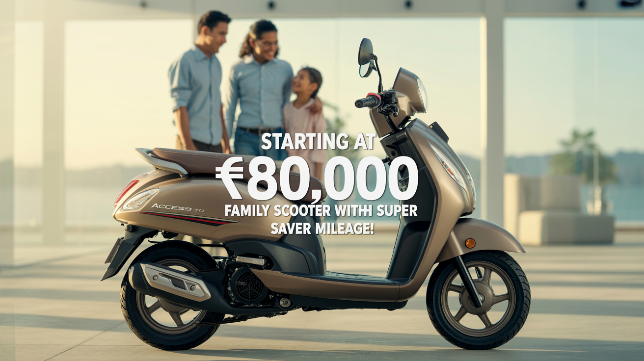 🛵 Suzuki Access 125 – Starting at ₹80,000, Family Scooter with Super Saver Mileage! 💰👨‍👩‍👧‍👦⛽